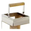 Фонарь DKD Home Decor Серебряный Металл Стеклянный (23 x 23 x 36 cm)