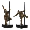 Decorative Figure DKD Home Decor Golden Modern Ballet Dancer 20 x 10 x 31 cm (2 Units)