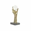 Декоративная фигура DKD Home Decor Чёрный Позолоченный рука 13,5 x 13,5 x 36 cm