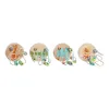 Деревянная игра DKD Home Decor Деревянный Разноцветный 4 Предметы 9 x 9 x 12 cm