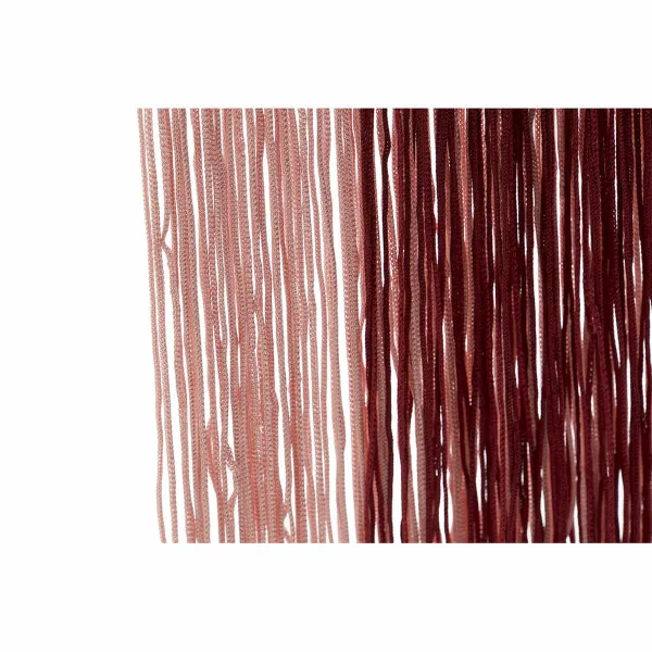 Pakabinamas veidrodis DKD Home Decor Burgundi Vaaleanpunainen Hapsu 33,5 x 1 x 54 cm (2 osaa) (2 Kappaletta)