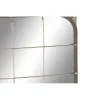 Sieninis veidrodis DKD Home Decor Juoda Auksinis 45,5 x 7,5 x 55 cm Vintage