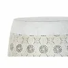 Mazs galdiņš DKD Home Decor Balts Daudzkrāsains Bronza Metāls 40 x 40 x 42 cm