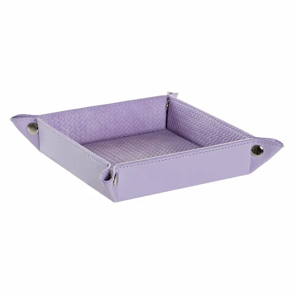 Sulaiņa Paplāte DKD Home Decor Ceriņš Romantiski 20 x 20 x 4 cm