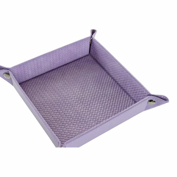 Sulaiņa Paplāte DKD Home Decor Ceriņš Romantiski 20 x 20 x 4 cm