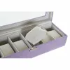 Lādīte DKD Home Decor 8424001859894 33 x 11 x 9 cm Stikls Ceriņš Poliuretāns