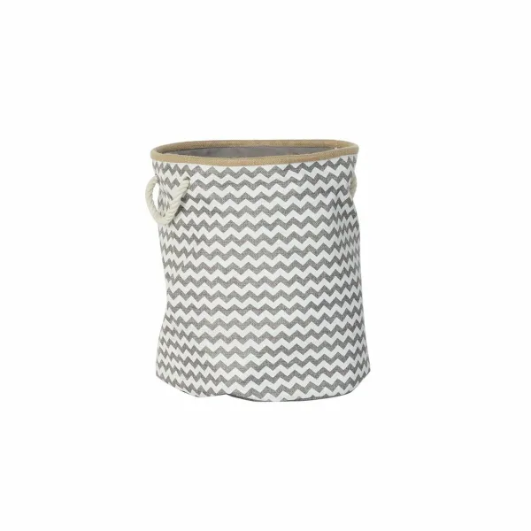 Декоративная корзина DKD Home Decor Белый Серый Джут джут