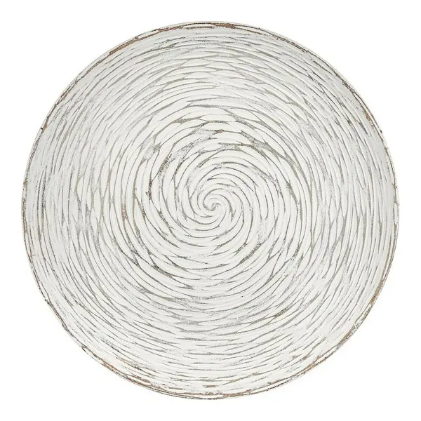 Вспомогательный стол Gift Decor Белый Коричневый Деревянный 40 x 39 x 40 cm Спирали