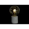 Galda lampa DKD Home Decor Balts Pelēks Bronza Cements 12 x 12 x 22 cm (2 gb.)