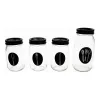 Cutlery Organiser Vivalto Black Transparent Metal Glass 9 x 9 x 17 cm
