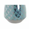 Maljakko DKD Home Decor Turkoosi Posliini Itämainen (18 x 18 x 24 cm)