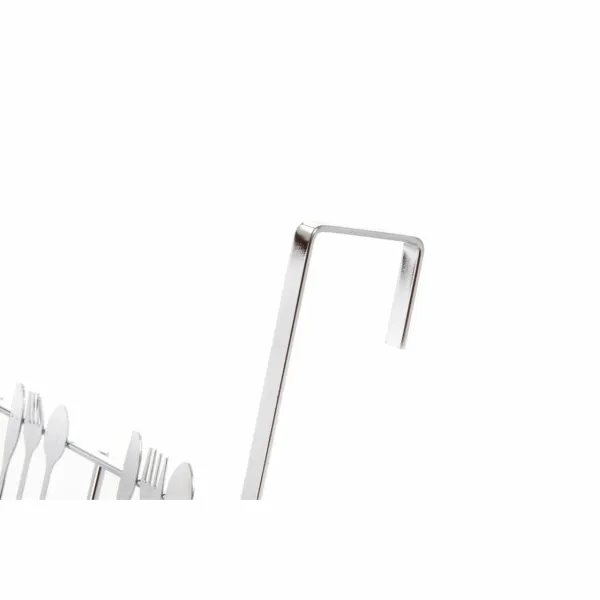 Paltų kabykla pritvirtinama prie durų DKD Home Decor Sidabras Metalinis Plastmasinis 34 x 17 x 9 cm