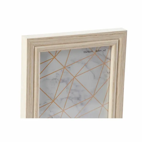 Seinävalokuvakehys DKD Home Decor 32,5 x 1,5 x 45 cm Kristalli Luonnollinen Vihreä Puu MDF Skandinaavinen