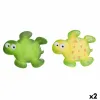 Vannas paklājs DKD Home Decor 11,5 x 1 x 10 cm Zaļš Dzeltens Bērnu Bruņurupucis PVC 10 cm (2 gb.)