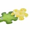 Vannas paklājs DKD Home Decor 11,5 x 1 x 10 cm Zaļš Dzeltens Bērnu Bruņurupucis PVC 10 cm (2 gb.)