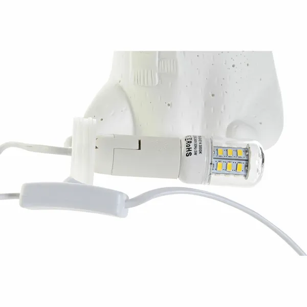 Настольная лампа DKD Home Decor 17 x 12 x 23 cm Фарфор Белый 220 V 25 W