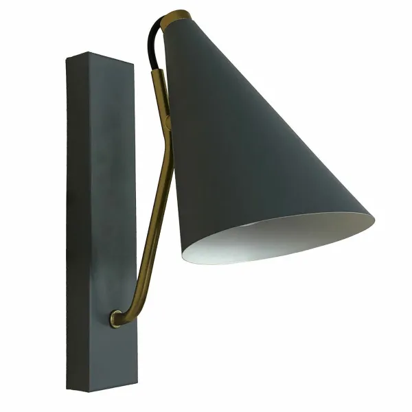 Stalinė lempa DKD Home Decor Mėlyna Metalinis Auksinis (12 x 25 x 29 cm)
