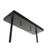 Потолочный светильник DKD Home Decor Коричневый Алюминий Стеклянный (52 x 6 x 26 cm)