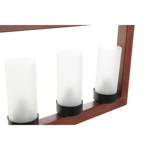 Потолочный светильник DKD Home Decor Коричневый Алюминий Стеклянный (52 x 6 x 26 cm)
