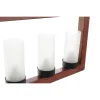 Потолочный светильник DKD Home Decor Коричневый Алюминий Стеклянный (52 x 6 x 26 cm)
