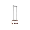 Потолочный светильник DKD Home Decor Коричневый Алюминий Стеклянный (52 x 6 x 26 cm)