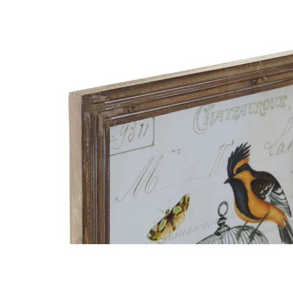 Canvas DKD Home Decor Wood Canvas 34 x 2 x 44 cm