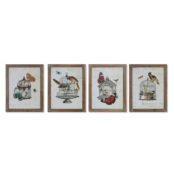 Canvas DKD Home Decor Koks Canvas 34 x 2 x 44 cm