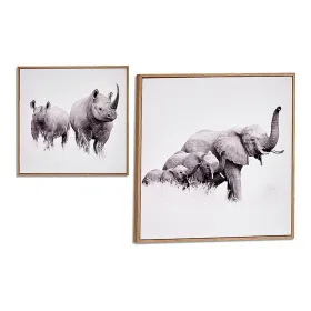 Картина Gift Decor Коричневый ДСП 31 x 31 x 2 cm 31 x 2 x 31 cm С рамкой Животные