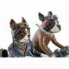 Dekoratīvās figūriņas DKD Home Decor 27 x 10 x 24 cm Sarkans Zils Motocikls Dzeltens Vintage Suns (2 gb.)