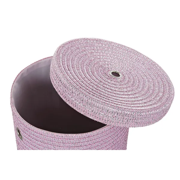 Daudzfunkcionāls grozs DKD Home Decor Pelēks Rozā polipropilēns 42 x 42 x 52,5 cm 4 Kg