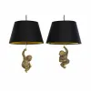griestu gaismas DKD Home Decor 35,5 x 35,5 x 51 cm Bronza Sveķi Koloniāls 220 V 50 W Mērkaķis (2 gb.)