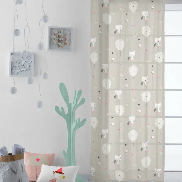 Curtain Haciendo el Indio Cats and Ballons 140 x 260 cm
