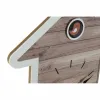 Sieninis laikrodis DKD Home Decor 32 x 5 x 56 cm Natūralus Balta Plastmasinis Namas Medžio MDF (2 vnt.)