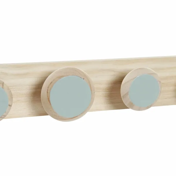 Wall mounted coat hanger DKD Home Decor Plastic MDF Wood Tropical 48 x 6 x 7,5 cm (2 Units)