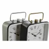 Stalinis laikrodis DKD Home Decor Mėlyna Balta Juoda (2 vnt.)