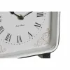 Table clock DKD Home Decor Blue White Black (2 Units)