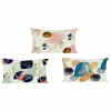 spilvens DKD Home Decor Plastmasa Zils Balts Daudzkrāsains Rozā Taisnstūra Abstrakts 50 x 30 x 12 cm (3 Daudzums)