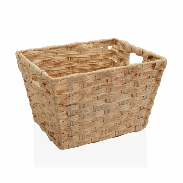 Monikäyttöinen kori Versa 24 x 19 x 29 cm Kahvoilla Beige