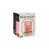Candleholder Gift Decor Pink Golden Metal Glass 19 x 20 x 19 cm Lantern