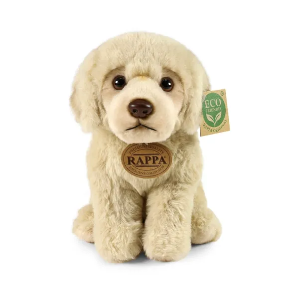 Rappa - Plush Realistic Sitting Labrador Retriever Dog 23 cm Eco-Friendly Soft Collection