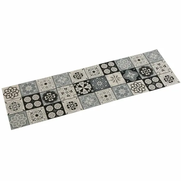 Staltiesė Versa Mozaika Juoda Poliesteris (44,5 x 0,5 x 154 cm)