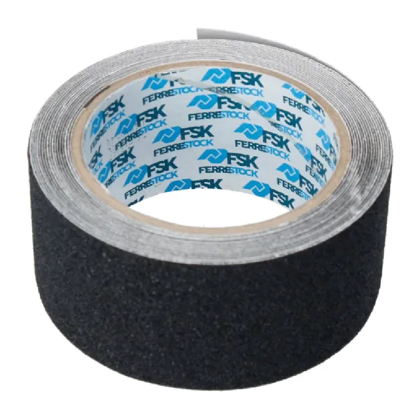 Roll of Anti-Slip Material Ferrestock Чёрный 5 m x 50 mm Нескользящий
