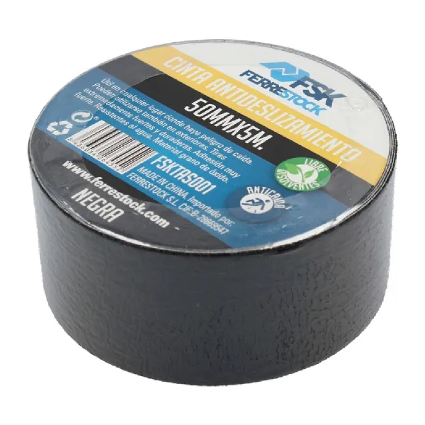 Roll of Anti-Slip Material Ferrestock Чёрный 5 m x 50 mm Нескользящий