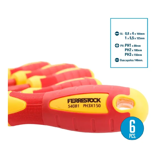 Atsuktuvų rinkinys Ferrestock (6 pcs)
