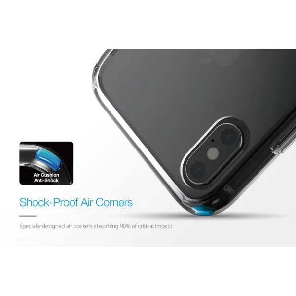 Just Mobile Tenc Air Case for iPhone Xs / X (Crystal Black)