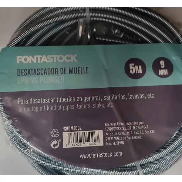 Stūmoklis Fontastock 5  m x 9 mm