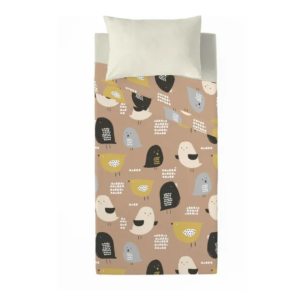 Pussilakana ilman täytettä Popcorn Baby Chick Sänky 80/90 160 x 270 cm