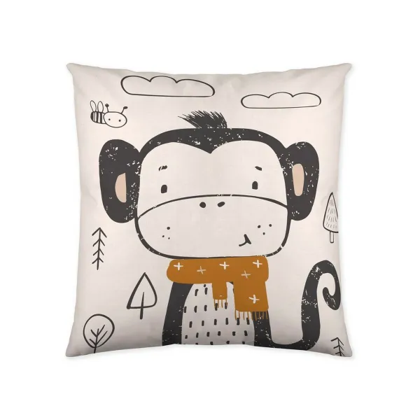 Tyynysuoja Popcorn Scarf Monkey (60 x 60 cm)