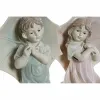 Koristehahmo DKD Home Decor 28 x 20 x 48,5 cm Sininen Pinkki Lapsi (2 osaa)