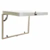 Avainkaappi DKD Home Decor Beige Harmaa Kangas Puu MDF 2 osaa 46,5 x 6 x 31,5 cm